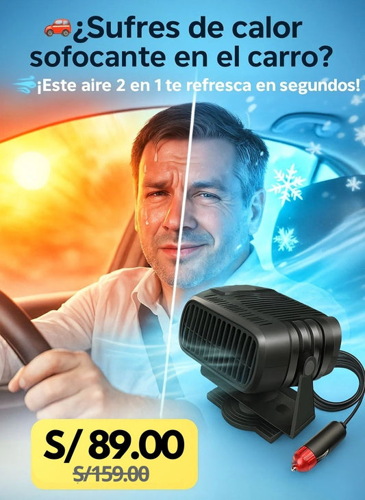 AIRE ACONDICIONADO 2 EN 1 PARA CARRO